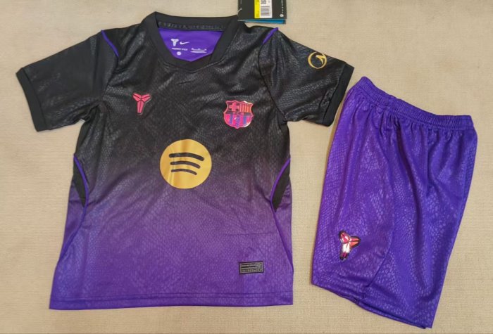 26/27  Barcelona away kids kit