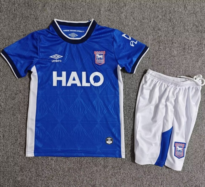 26/27 Ipswich Town home kids kit