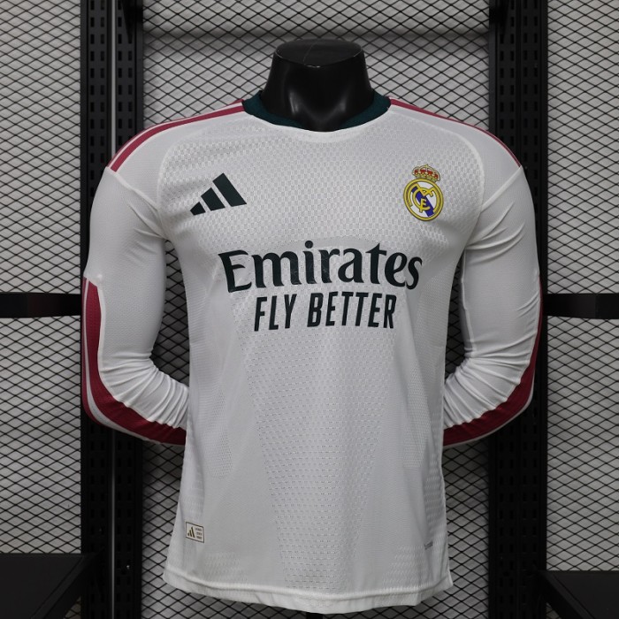 26/27 Real Madrid home Player Version long sleeves