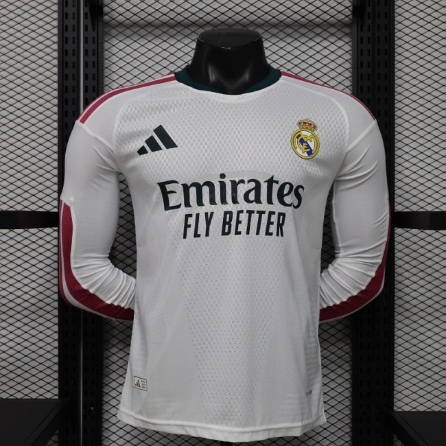 26/27 Real Madrid home Player Version long sleeves