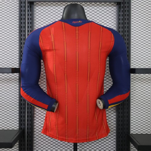 2026 Spain FIFA World Cup champion home Player Version  long sleeves