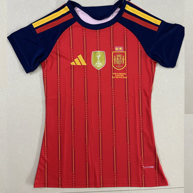2026 Spain FIFA World Cup champion Home women's football Jersey