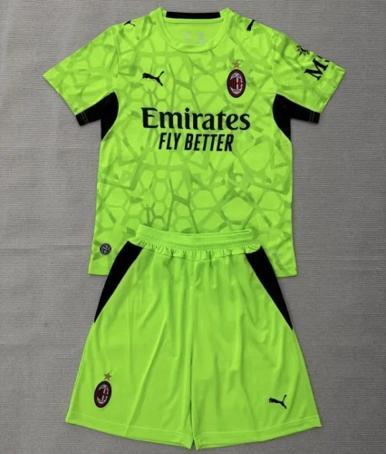 26/27 AC milan goalkeeper kids kit green