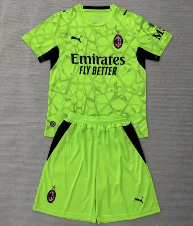 26/27 AC milan goalkeeper kids kit green