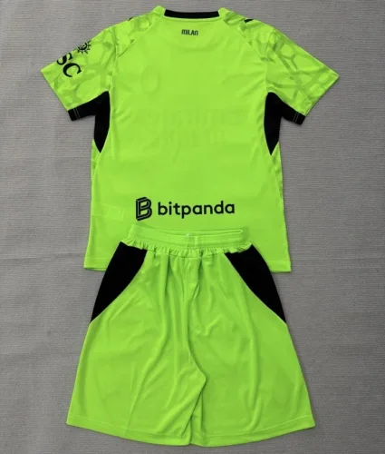 26/27 AC milan goalkeeper kids kit green
