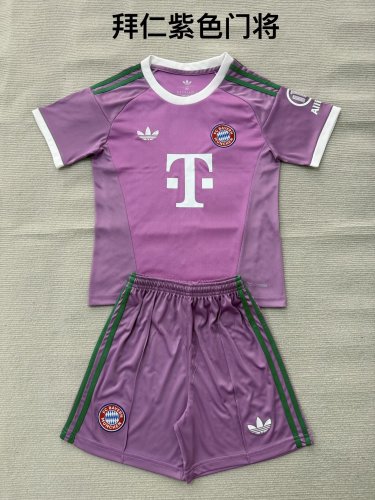 26/27  bayern munich goalkeeper kids kit Purple