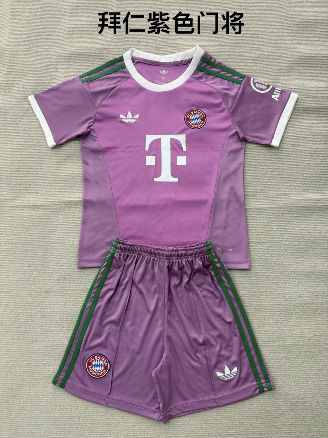 26/27 bayern munich goalkeeper kids kit Purple
