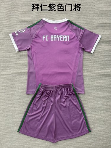 26/27  bayern munich goalkeeper kids kit Purple
