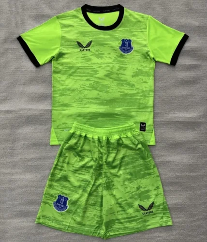 26/27 Everton goalkeeper kids kit green