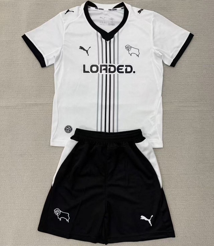 26/27 Derby County home kids kit