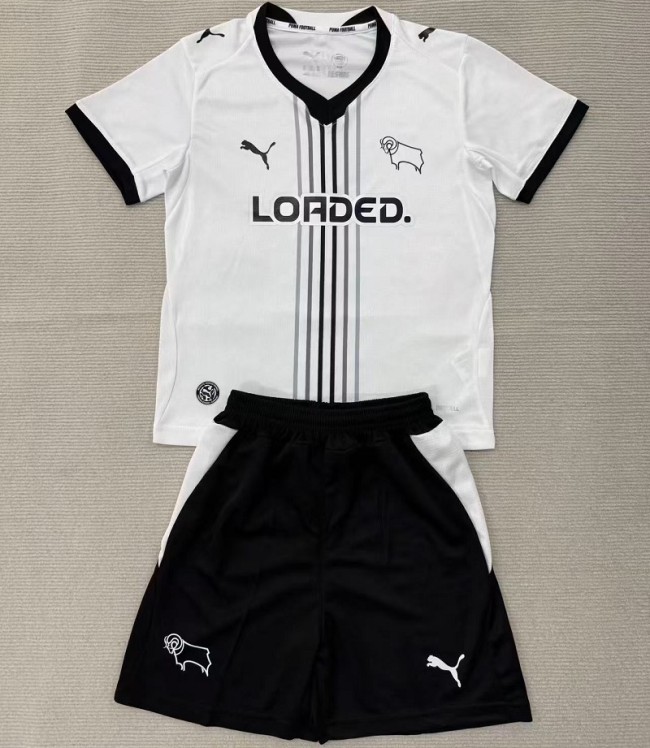 26/27 Derby County home kids kit