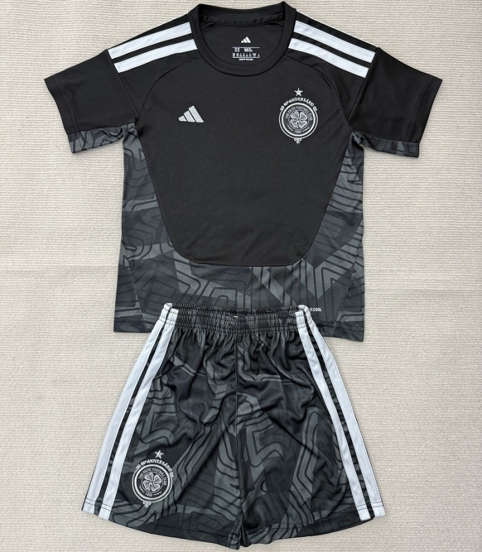 26/27 Celtic goalkeeper kids kit black