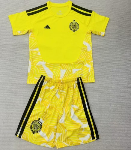 26/27 Celtic goalkeeper kids kit yellow