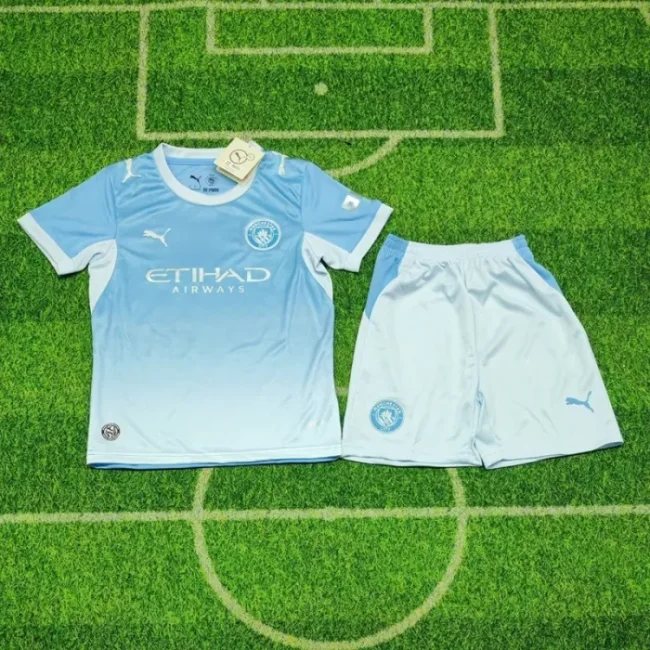 26/27 Manchester City home kids kit