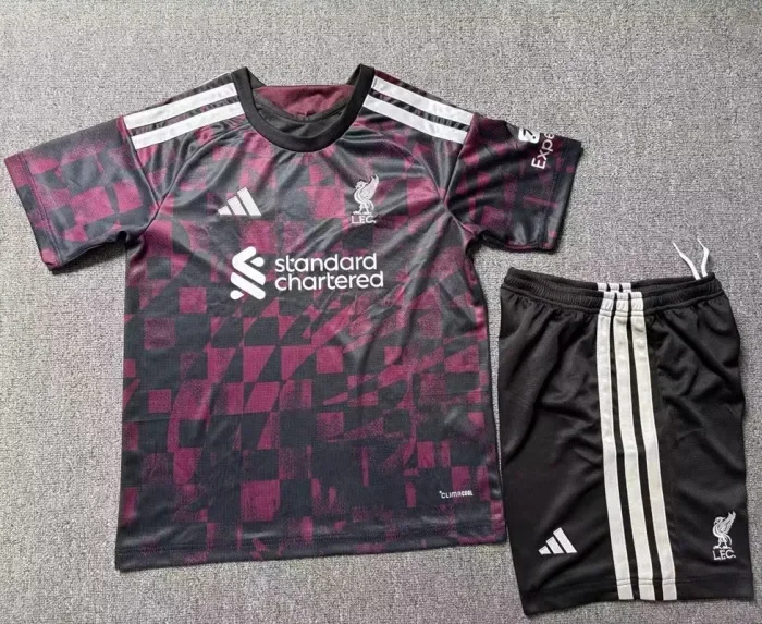 26/27 liverpool third kids kit