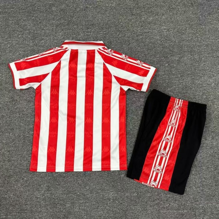Retro 95/97 Athletic Bilbao home kids kit