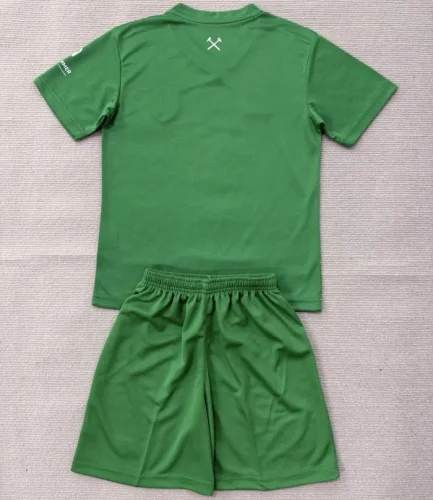 26/27 West Ham United goalkeeper kids kit green