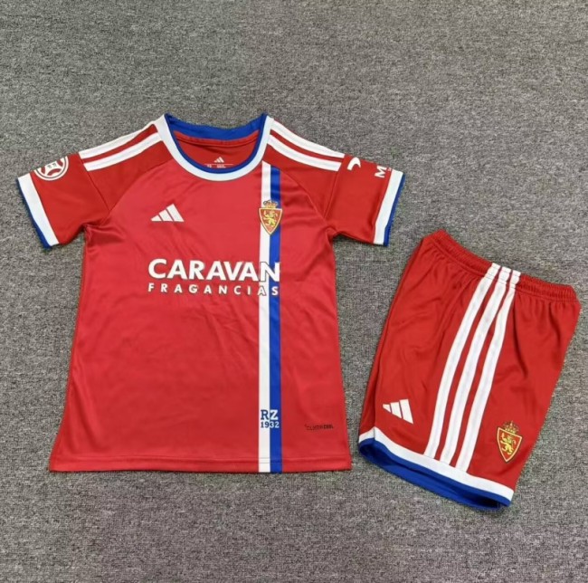 26/27 Real Zaragoza home kids kit