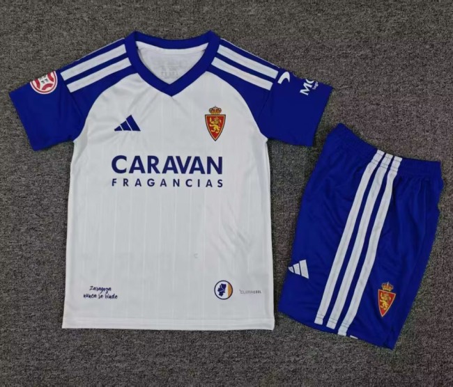 26/27 Real Zaragoza away kids kit