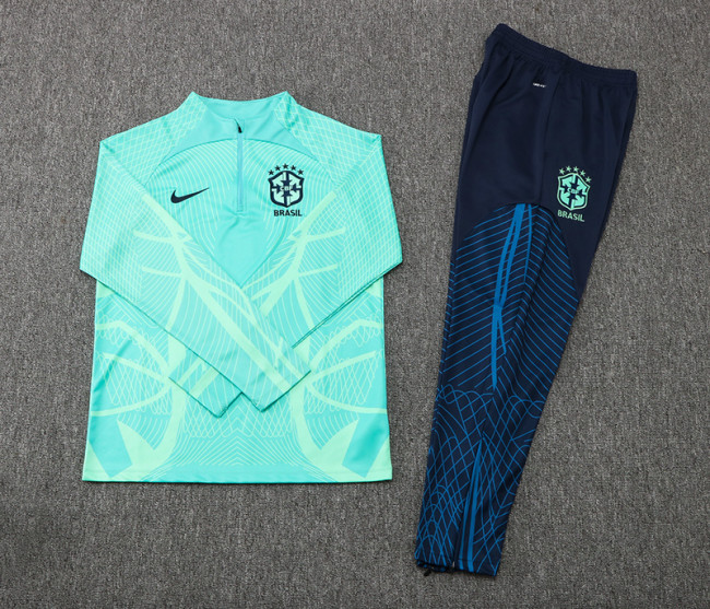 26/27 Brazil Kids Long sleeve Training Suit