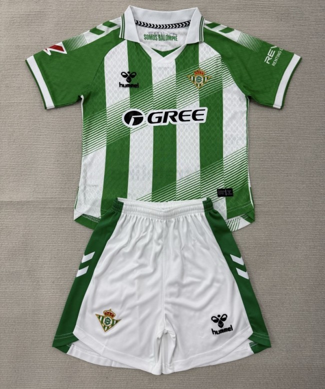 26/27 Real Betis home kids kit