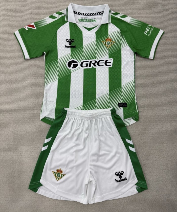 26/27 Real Betis home kids kit