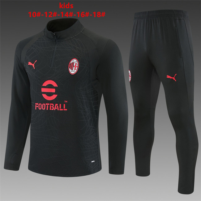 26/27 AC Milan kids training suit black