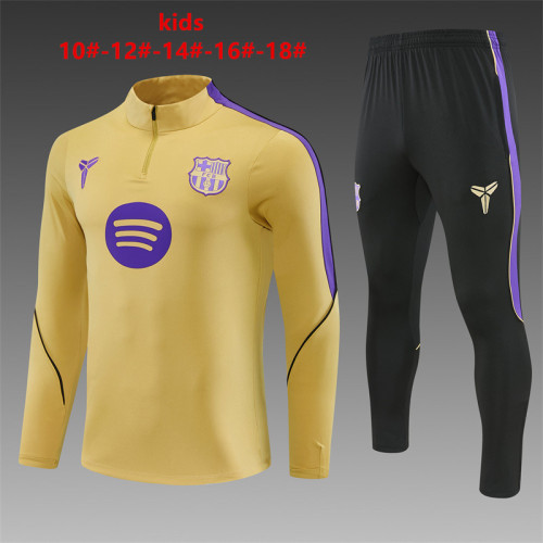 26/27 Barcelona Children's Training Uniform golden