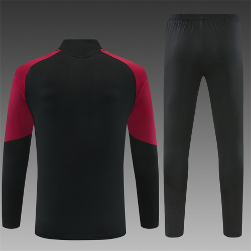 26/27 Arsenal Children's Training Uniform  Black paired with burgundy