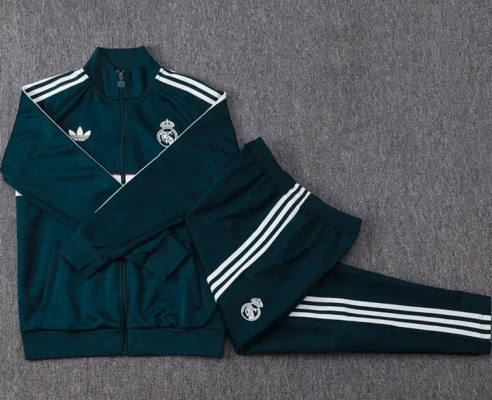 26/27 Real Madrid Kids jacket Dark green
