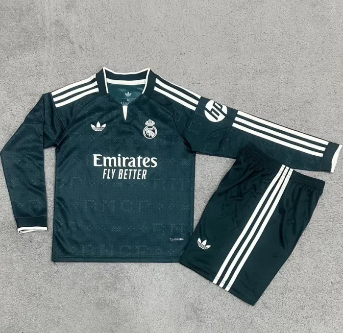 26/27 Real Madrid Away kids kit Long sleeves