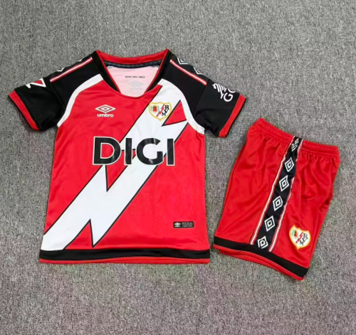 26/27 Rayo Vallecano away kids kit