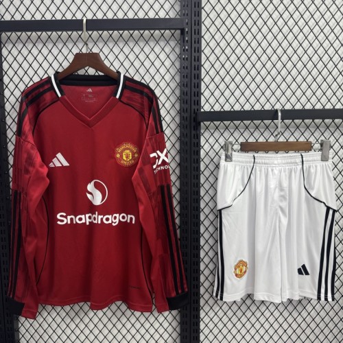 26/27 Manchester United home Adult Set long sleeves