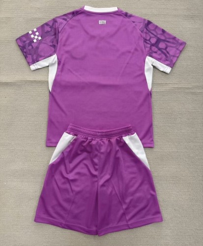 26/27 Manchester City goalkeeper kids kit Purple