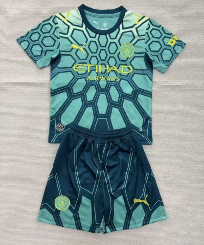 26/27 Manchester City goalkeeper kids kit Green