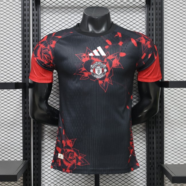 26/27 Manchester United Training Top Player Version Black