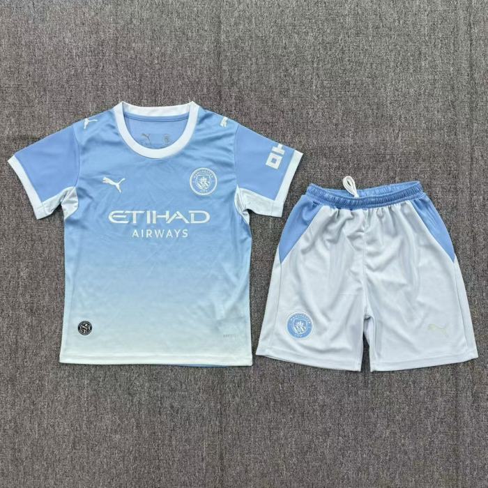 26/27 Manchester City home kids kit