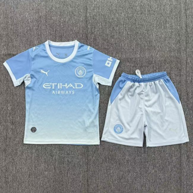 26/27 Manchester City home kids kit