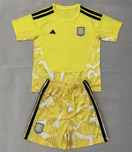 26/27 Aston Villa goalkeeper kids kit Yellow