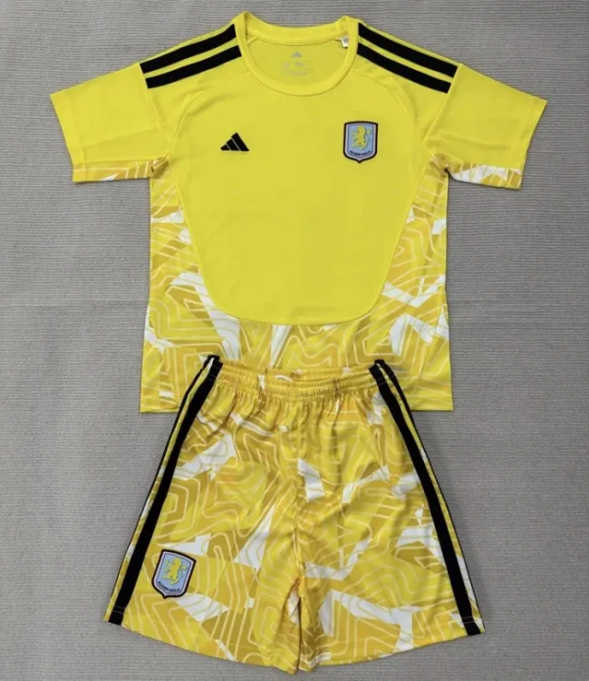 26/27 Aston Villa goalkeeper kids kit Yellow