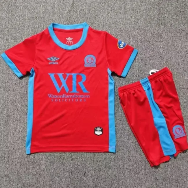26/27 Blackburn away kids kit