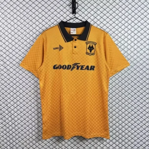 Retro 90/91 Wolverhampton Wanderers home football jersey