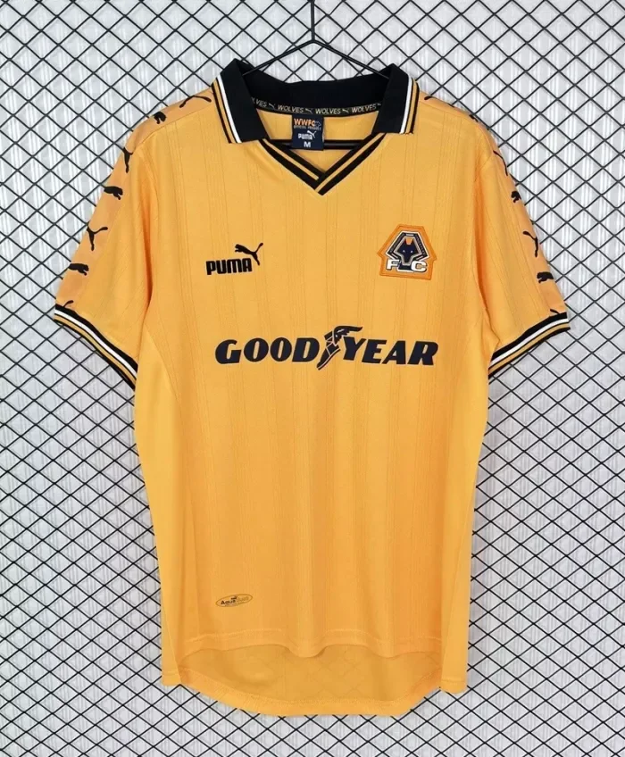 Retro 98/99 Wolverhampton Wanderers home football jersey