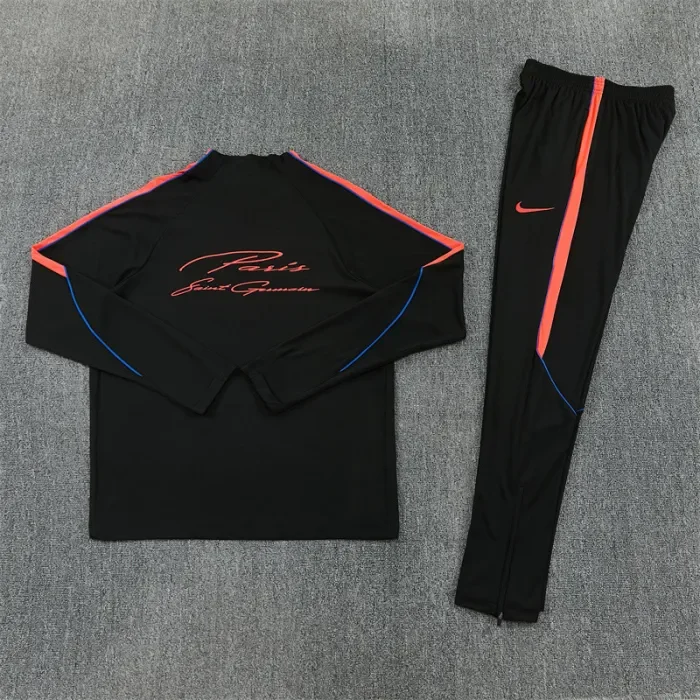 26/27 PSG kids training suit black
