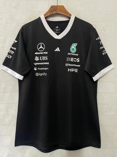 Mercedes F1 2026 Driver Tee Black V-Neck
