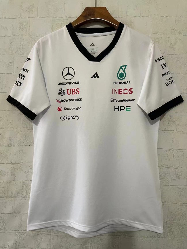 Mercedes‑AMG F1 2026 Driver Tee White V-Neck