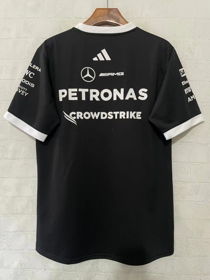 Mercedes F1 2026 Driver Tee Black V-Neck