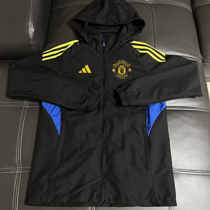 Retro Manchester United  Windbreaker Black
