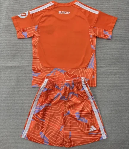 26/27 Real Madrid goalkeeper kids kit orange