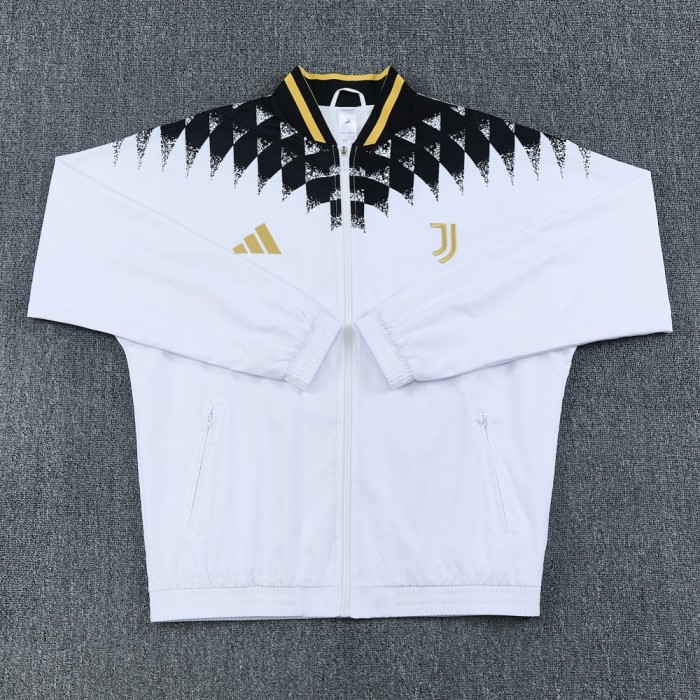 26/27 Juventus Adult Windbreaker Track Jacket White